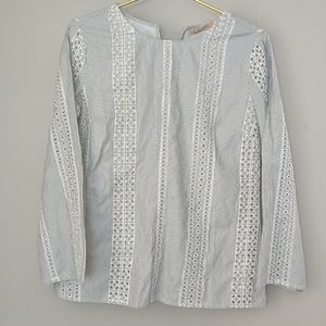 Kyra | Striped Top with Eyelets NWT